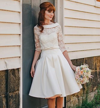 Vestido de novia corto: 65 modelos encantadores para ceremonias modernas