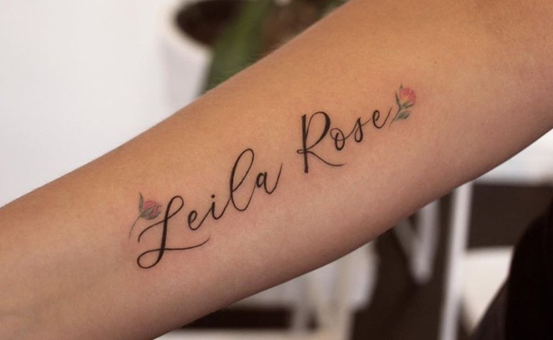 Tatuaje con nombre: 110 modelos para honrar a alguien especial