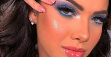 Maquillaje azul: 55 fotos y tutoriales para jugar y rockear